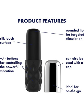 Satisfyer Mini: Sparkling Darling, black/silver