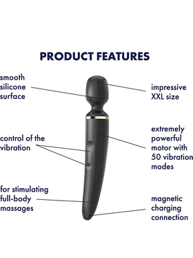 Satisfyer: Wand-er Women, Wand Vibrator, black 