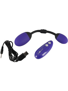 GoGasm: Vibrating Pussy & Ass Balls, purple