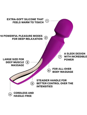 LELO: Smart Wand 2, All-Over Body Massager, large, purple