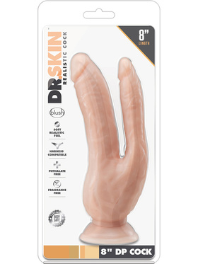 Dr. Skin: DP Realistic Cock, 21 cm, light 