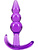 B Yours: Triple Bead Anal Plug, purple