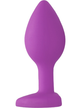 Ouch!: Large Diamond Heart Butt Plug, purple