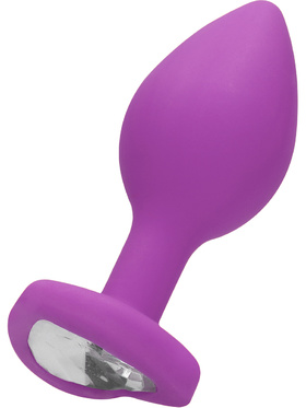 Ouch!: Large Diamond Heart Butt Plug, purple