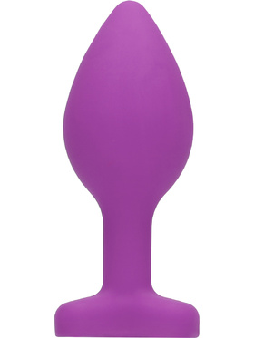 Ouch!: Large Diamond Heart Butt Plug, purple