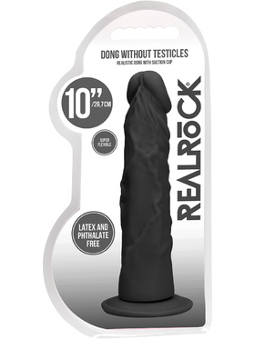 RealRock Skin: Realistic Dildo, 27 cm, black
