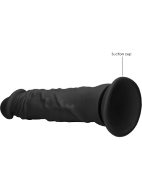 RealRock Skin: Realistic Dildo, 27 cm, black