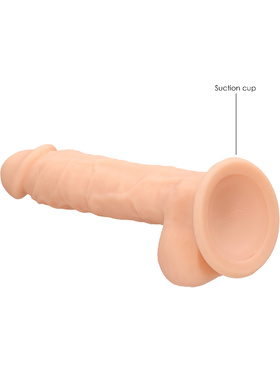 RealRock Ultra: Silicone Dildo / Dual Density, 18 cm, flesh