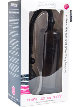 Shots Toys: Dusky Power Pump, black