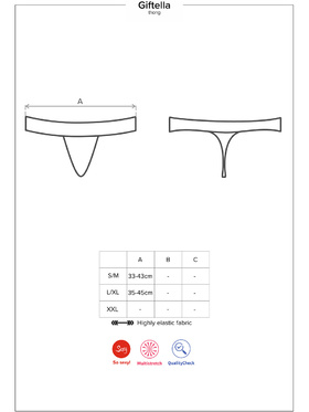 Obsessive: Giftella Thong, red