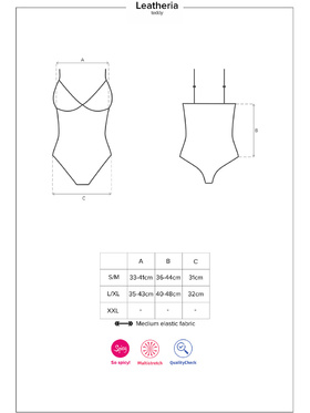 Obsessive: Leatheria Teddy, black