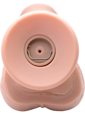 Loadz: Vibrating Squirting Dildo, 22cm, light skintone