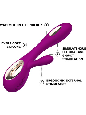 LELO: Soraya Wave, Dual-Action Massager, purple