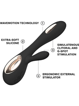 LELO: Soraya Wave, Dual-Action Massager, black