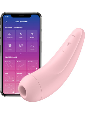 Satisfyer Connect: Curvy 2+, Air Pulse Stimulator + Vibration, pink