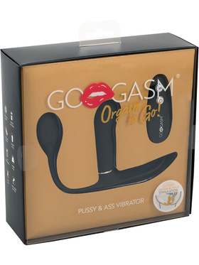GoGasm: Pussy & Ass Vibrator, black