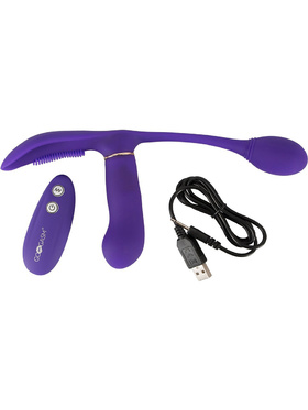 GoGasm: Pussy & Ass Vibrator, purple
