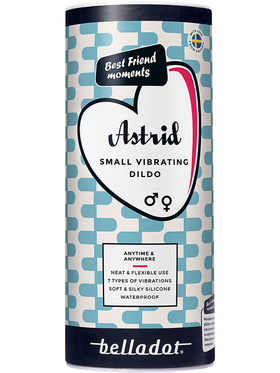 Belladot Astrid: Small Vibrating Dildo, red