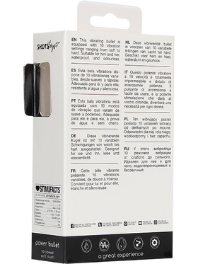 Shots Toys: Power Bullet, black 