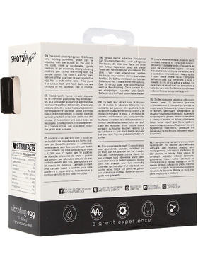 Shots Toys: Vibrating Egg, 10 Speed, black