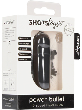 Shots Toys: Power Bullet, black