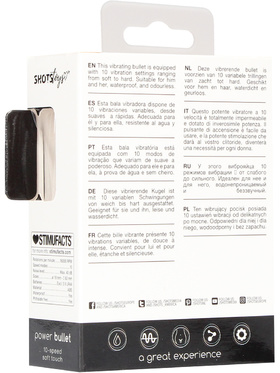 Shots Toys: Power Bullet, black