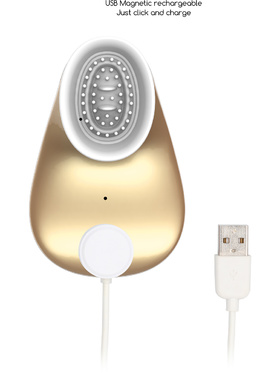 Innovation: Twitch, Hands-Free Suction & Vibration Toy, gold