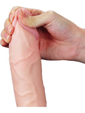 LoveToy: Soft Ejaculation Cock with Balls, 23 cm 