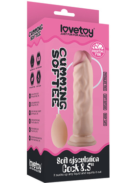LoveToy: Soft Ejaculation Cock, 21 cm 