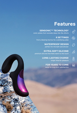 LELO: Enigma, Dual-Action Sonic Massager, black