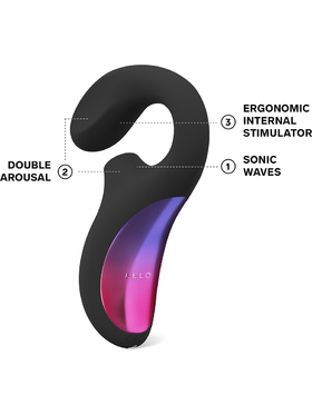 LELO: Enigma, Dual-Action Sonic Massager, black