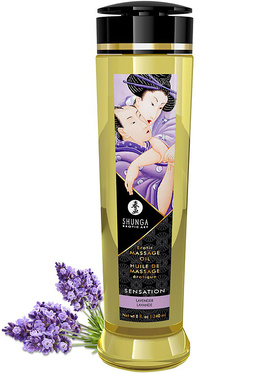 Shunga: Erotic Massage Oil, Sensation Lavender, 240 ml