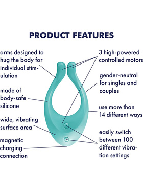 Satisfyer: Endless Love, Multi Vibrator, turquoise