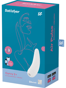 Satisfyer Connect: Curvy 2+, Air Pulse Stimulator + Vibration, white