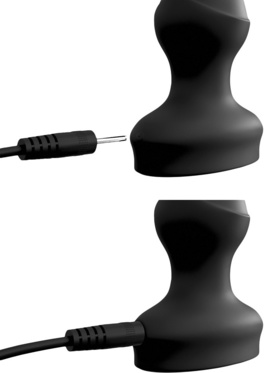 3Some: Wall Banger Beads, Vibrating Anal Beads, black