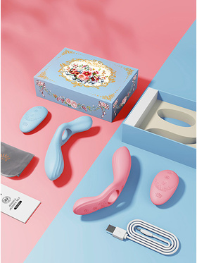 Zalo: Jessica Set, Remote Couples Massager, pink