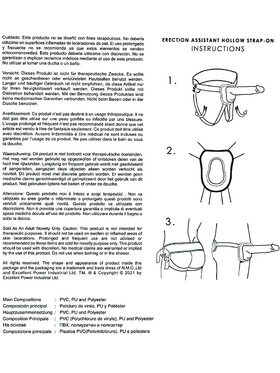 Excellent Power: Erection Assistant, Hollow Strap-On