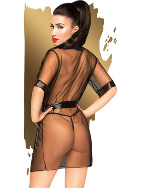 Penthouse: Midnight Mirage, Kimono & String, black