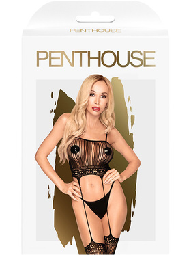 Penthouse: Sex Dealer, 2-in-1 Bodystocking, black