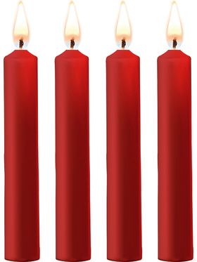 Ouch!: Teasing Wax Candles, 4-pack, red