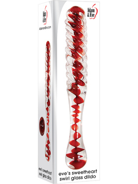 Adam & Eve: Eve's Sweetheart Swirl Glass-dildo