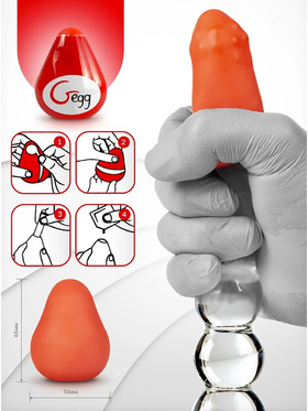 Gvibe: Gegg, Egg Masturbator, red