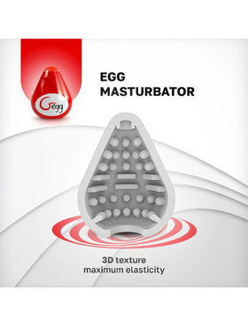 Gvibe: Gegg, Egg Masturbator, red