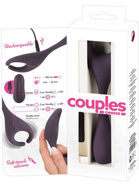 Couples Choice: Couple Vibrator with Remote, purple