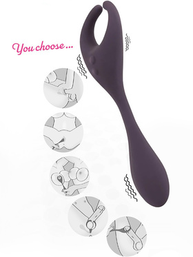 Couples Choice: Couple Vibrator with Remote, purple