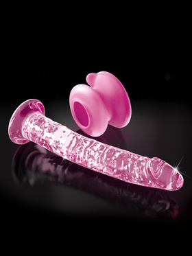 Icicles: No. 86 Glassdildo with Suction Cup, pink