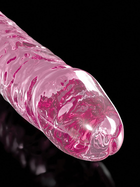 Icicles: No. 86 Glassdildo with Suction Cup, pink