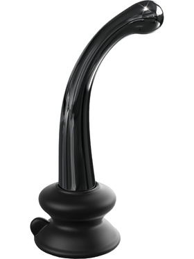 Icicles: No. 87 Glassdildo with Suction Cup, black