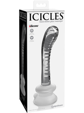 Icicles: No. 88 Glassdildo with Suction Cup, transparent