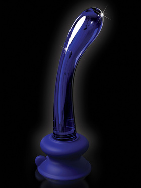 Icicles: No. 89 Glassdildo with Suction Cup, blue